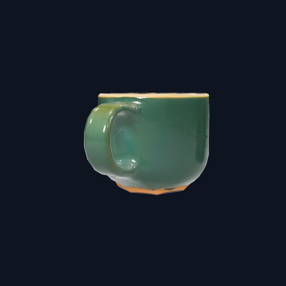 Emerald Ceramic Mug model pack